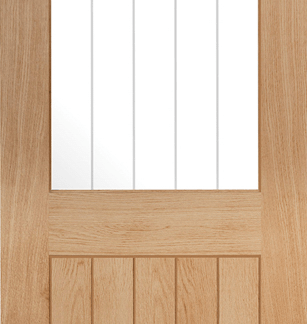 2040X626X40MM OAK BELIZE 1 LIGHT WITH SILKSCREEN GLASS (HALF LIGHT)