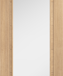 2040X726x40mm OAK CARINI PRE FINISHED 1 LIGHT CLEAR GLAZED