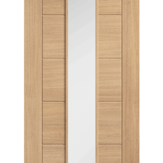 2040X726x40mm OAK CARINI LONG LIGHT CLEAR GLAZED