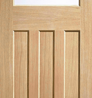 OAK DX 30S STYLE GLAZED 1L INTERNAL DOOR