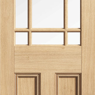 OAK DOWNHAM GLAZED 9L INTERNAL DOOR