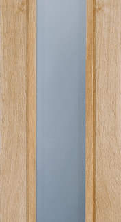 OAK SIDE LIGHT WITH FROSTED GLASS