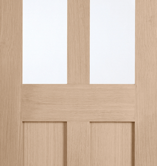 OAK LONDON PRE-FINISHED GLAZED INTERNAL DOOR