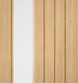 OAK MEXICANO CLEAR GLAZED OFFSET INTERNAL DOOR