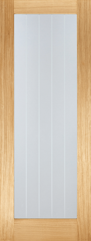 OAK MEXICANO PATTERN 10 GLAZED PRE-FINISHED FIRE DOOR