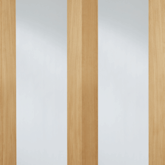 78X42 PAIRS OAK PATTERN 20 WITH CLEAR GLASS