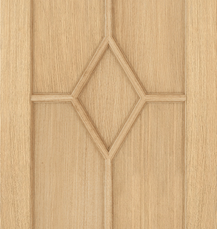 78X33X44MM  REIMS (DIAMOND)5 PANEL OAK PREFINISHED FD30
