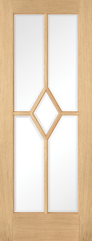 OAK REIMS GLAZED 5L PRE-FINISHED INTERNAL DOOR