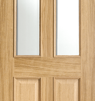 80X32 OAK RICHMOND RM2S WITH CLEAR BEV GLASS