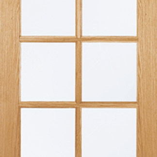OAK SA GLAZED 10L INTERNAL DOOR