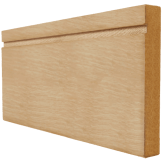 18X146 OAK FACED SINGLE GROOVE SKIRTING (4 X 3M LENGTHS PER PK)