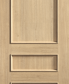 1981x686x35 OAK TOLEDO 3 PANEL PREFIN
