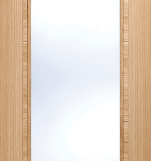OAK VANCOUVER GLAZED PATTERN 10 FIRE DOOR