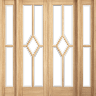 6' OAK PREFINISHED REIMS (DIAMOND) ROOM DIVIDER SET