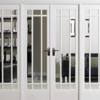 8' WHITE MANHATTAN ROOM DIVIDER SET