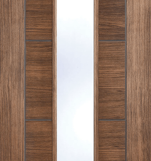 WALNUT LAMINATE VANCOUVER GLAZED INTERNAL DOOR
