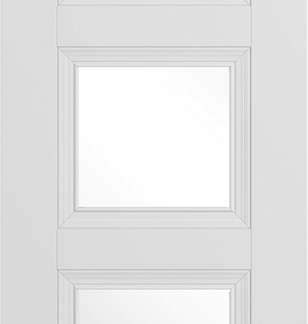 WHITE AMSTERDAM GLAZED 3L INTERNAL DOOR