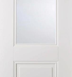 WHITE ARNHEM GLAZED 1L INTERNAL DOOR