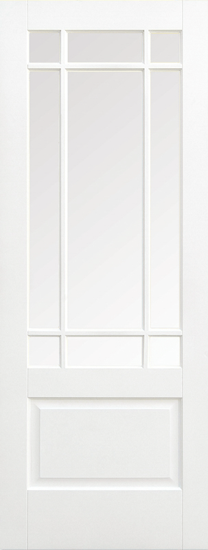 WHITE DOWNHAM GLAZED 9L INTERNAL DOOR