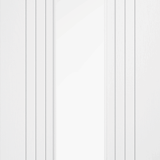 WHITE LAMINATE SYDNEY GLAZED INTERNAL DOOR