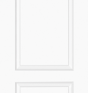 WHITE MOULDED SMOOTH BERLIN 2P FIRE DOOR