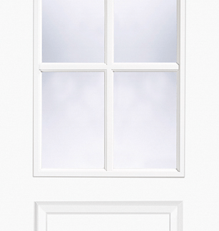 WHITE MOULDED SMOOTH BERLIN GLAZED 6L INTERNAL DOOR