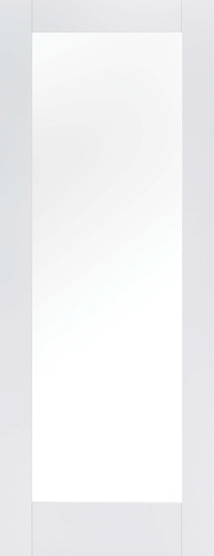 WHITE PATTERN 10 GLAZED 1L CLEAR INTERNAL DOOR