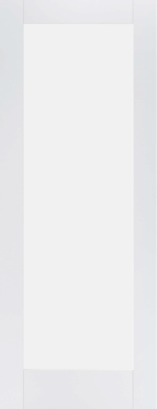 WHITE PATTERN 10 GLAZED 1L FROSTED INTERNAL DOOR