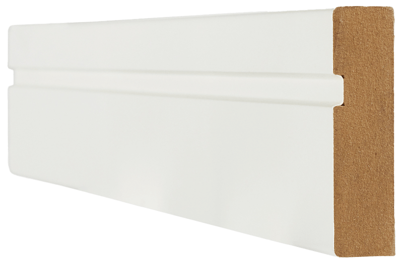 18X70 WHITE WRAPPED SINGLE GROOVE ARCHITRAVE (BOTH SIDES OF DOOR)
