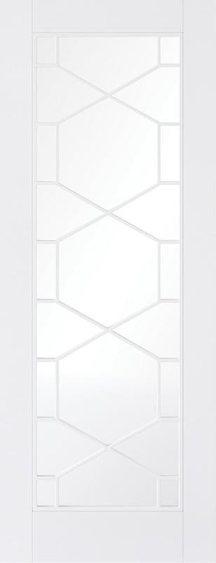 WHITE PRIMED ORLY GLAZED INTERNAL DOOR