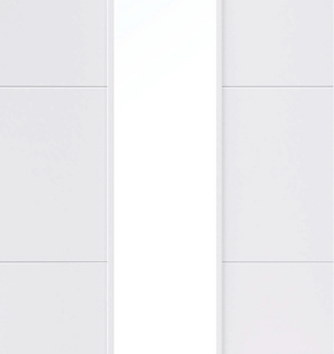 WHITE PRIMED SANTANDOR GLAZED 1L INTERNAL DOOR