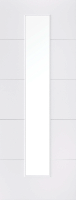 78X33X35MM SANTANDOR WHITE PRIMED 1L CLEAR GLASS RMS