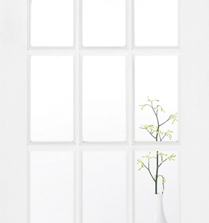 78X33 SA77 CLR GLASS WHITE FINISH SA15L