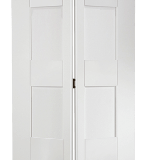 78X30 BIFOLD WHITE PRIMED SHAKER 4L GLAZED