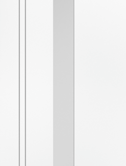WHITE SIERRA BLANCO LONG LIGHT GLAZED INTERNAL DOOR