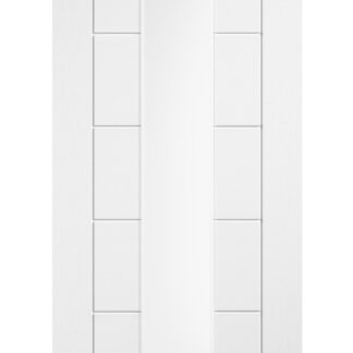 LADDER 7 PANEL WHITE LONG LIGHT GLAZED INTERNAL DOOR