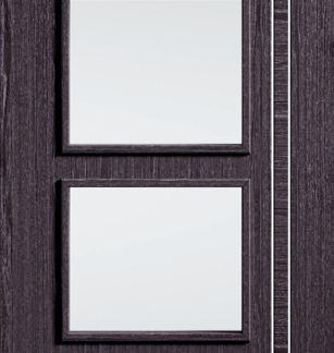 ASH GREY ZANZIBAR GLAZED 4L INTERNAL DOOR